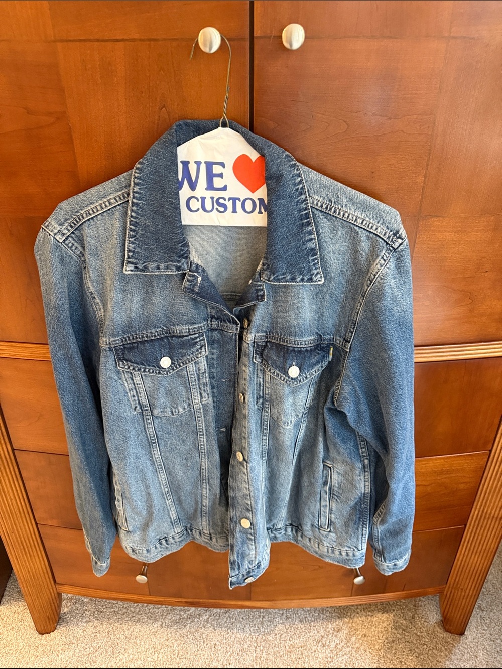 Rails XL Classic Blue Denim Jacket - Women - worn twice